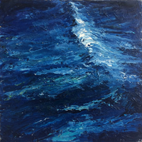 Mare I, 2018, &Ouml;l auf Leinwand, 80x80cm